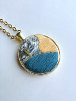 Hand Embroidered Pendant