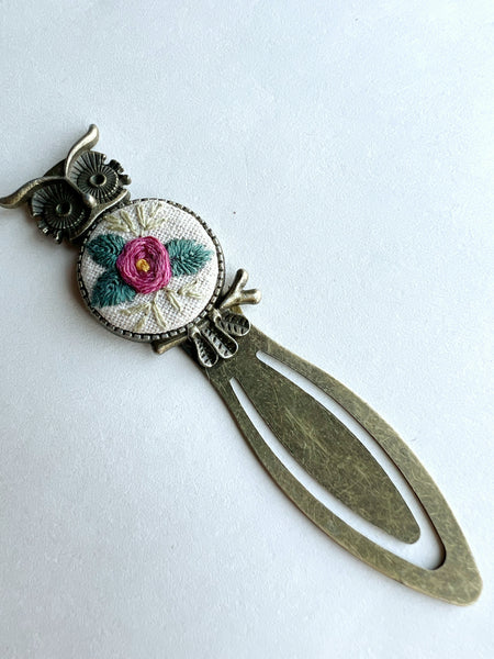 Vintage Style Embroidered Bookmark