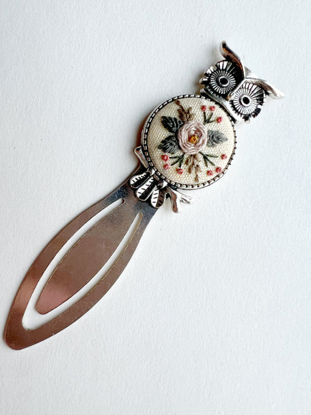 Vintage Style Embroidered Bookmark
