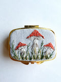 Hand Embroidered Pillbox