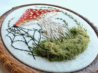 Hand Embroidered Mushie Hoop