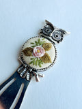 Vintage Style Embroidered Bookmark