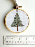 Hand Embroidered 3” Hoop Ornament