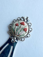 Vintage Style Embroidered Bookmark