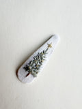 Hand Embroidered Mini Clip - Christmas Tree