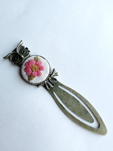 Vintage Style Embroidered Bookmark
