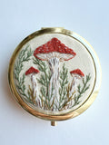 Hand Embroidered Pillbox