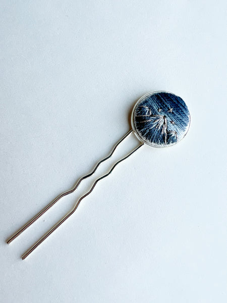 Dainty Hand Embroidered Hair Pin