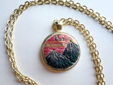 Hand Embroidered Pendant