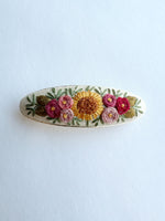 Hand Embroidered Barrette