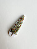 Hand Embroidered Mini Clip - Christmas Tree