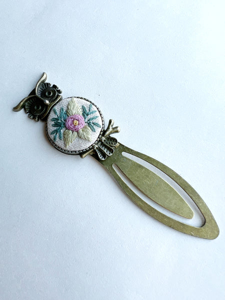 Vintage Style Embroidered Bookmark