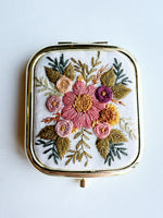 Hand Embroidered Pocket Mirror