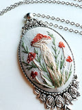 Hand Embroidered Pendant