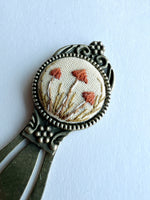 Vintage Style Embroidered Bookmark