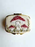 Hand Embroidered Pillbox