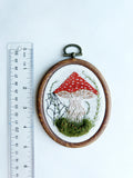 Hand Embroidered Mushie Hoop