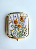 Hand Embroidered Pocket Mirror