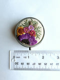 Tiny Hand Embroidered Pillbox