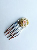 Hand Embroidered Hair Comb