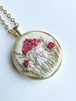 Hand Embroidered Pendant
