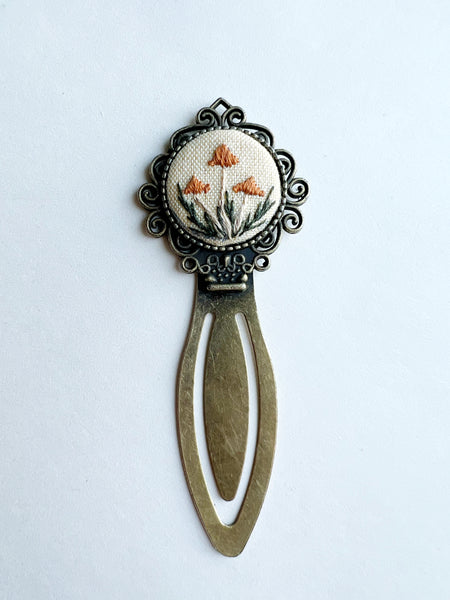 Vintage Style Embroidered Bookmark