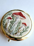 Hand Embroidered Pillbox