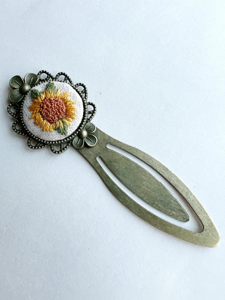 Vintage Style Embroidered Bookmark