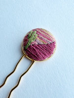 Dainty Hand Embroidered Hair Pin