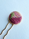 Dainty Hand Embroidered Hair Pin