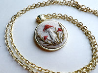 Hand Embroidered Pendant