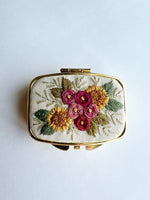 Hand Embroidered Pillbox