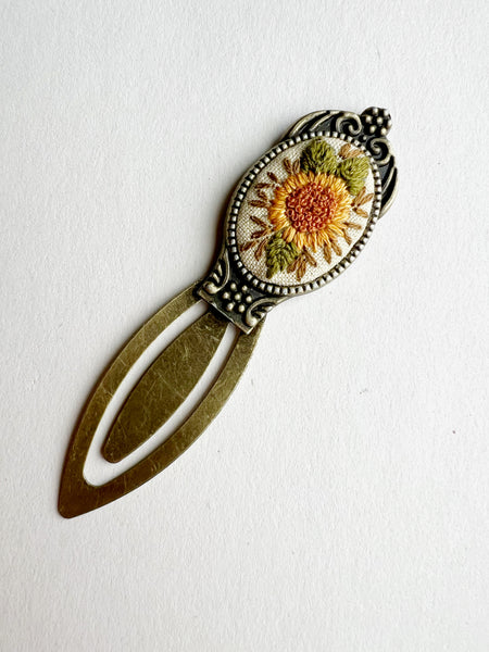 Vintage Style Embroidered Bookmark