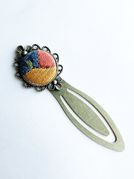 Vintage Style Embroidered Bookmark