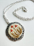Hand Embroidered Pendant