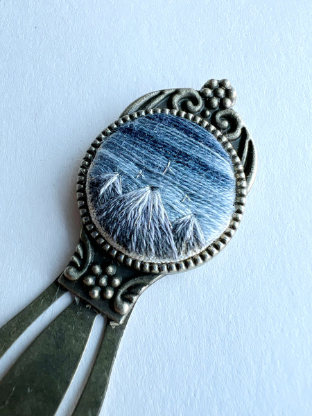 Vintage Style Embroidered Bookmark