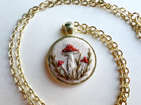 Hand Embroidered Pendant