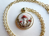 Hand Embroidered Pendant
