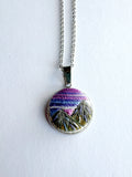 Mini Hand Embroidered Pendant