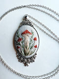 Hand Embroidered Pendant