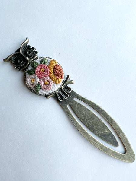 Vintage Style Embroidered Bookmark