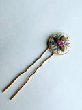 Dainty Hand Embroidered Hair Pin
