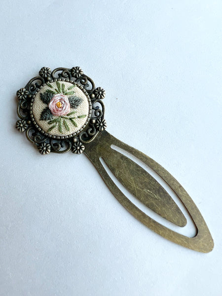Vintage Style Embroidered Bookmark