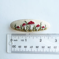 Hand Embroidered Barrette