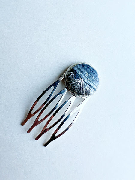Hand Embroidered Hair Comb