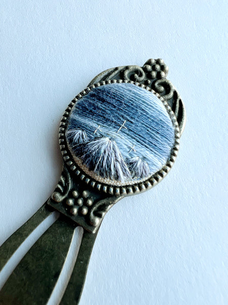 Vintage Style Embroidered Bookmark