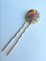 Dainty Hand Embroidered Hair Pin