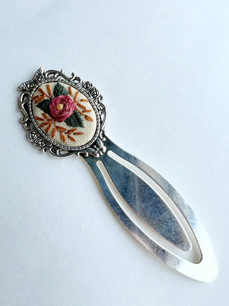 Vintage Style Embroidered Bookmark