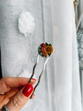 Floral Hand Embroidered Hair Pin