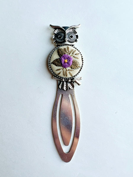 Vintage Style Embroidered Bookmark